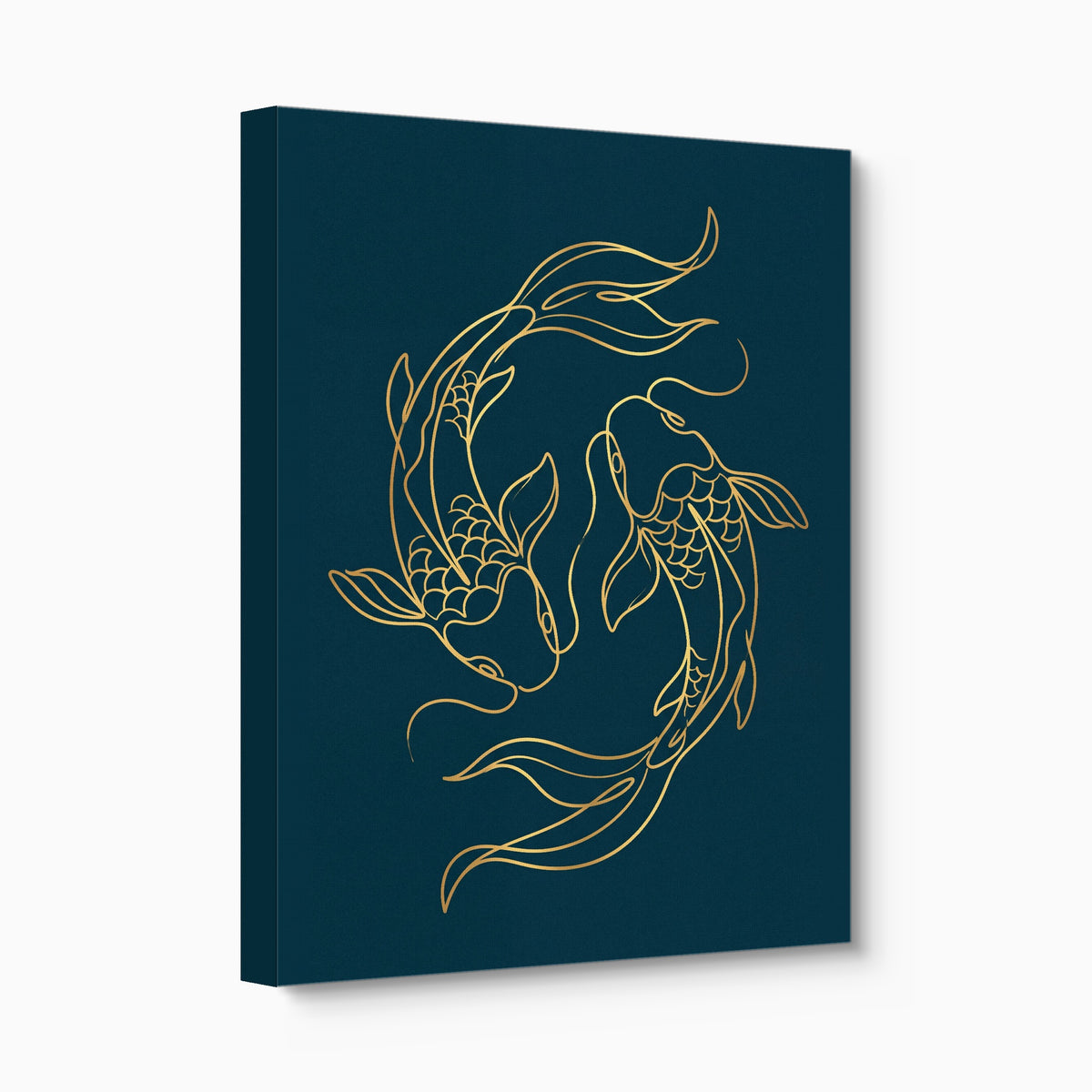 Koi Deep Embrace — koi deep embrace angled flush print