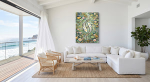 Koi Golden Harmony — koi golden harmony beachside villa 1port flush print