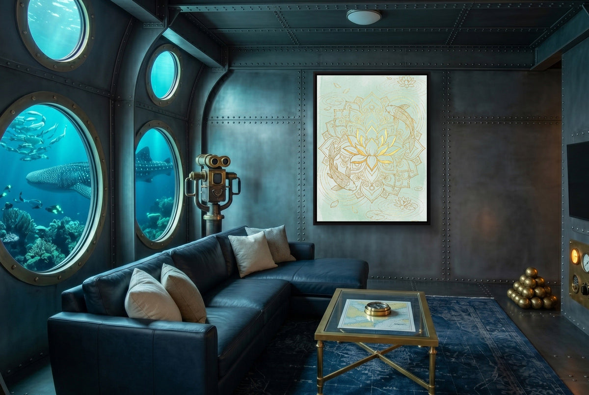 Koi Pond Mandala - Luxury Wall Art
