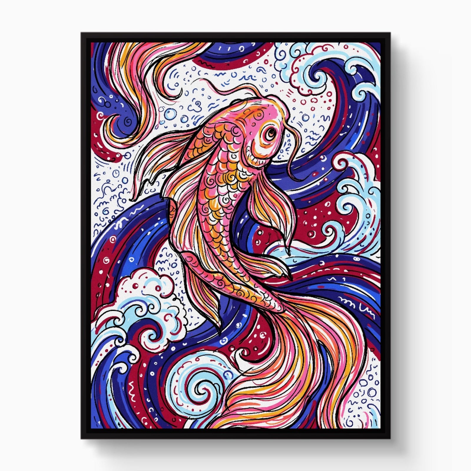 Koi Swirl - Luxury Wall Art