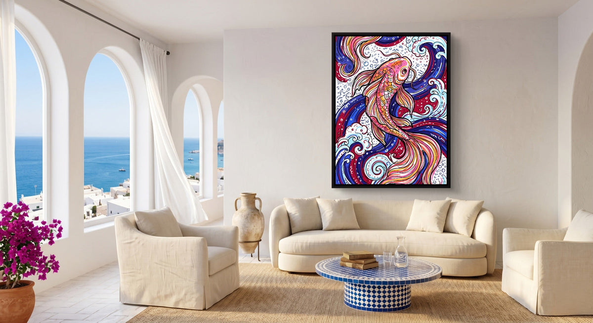 Koi Swirl - Luxury Wall Art