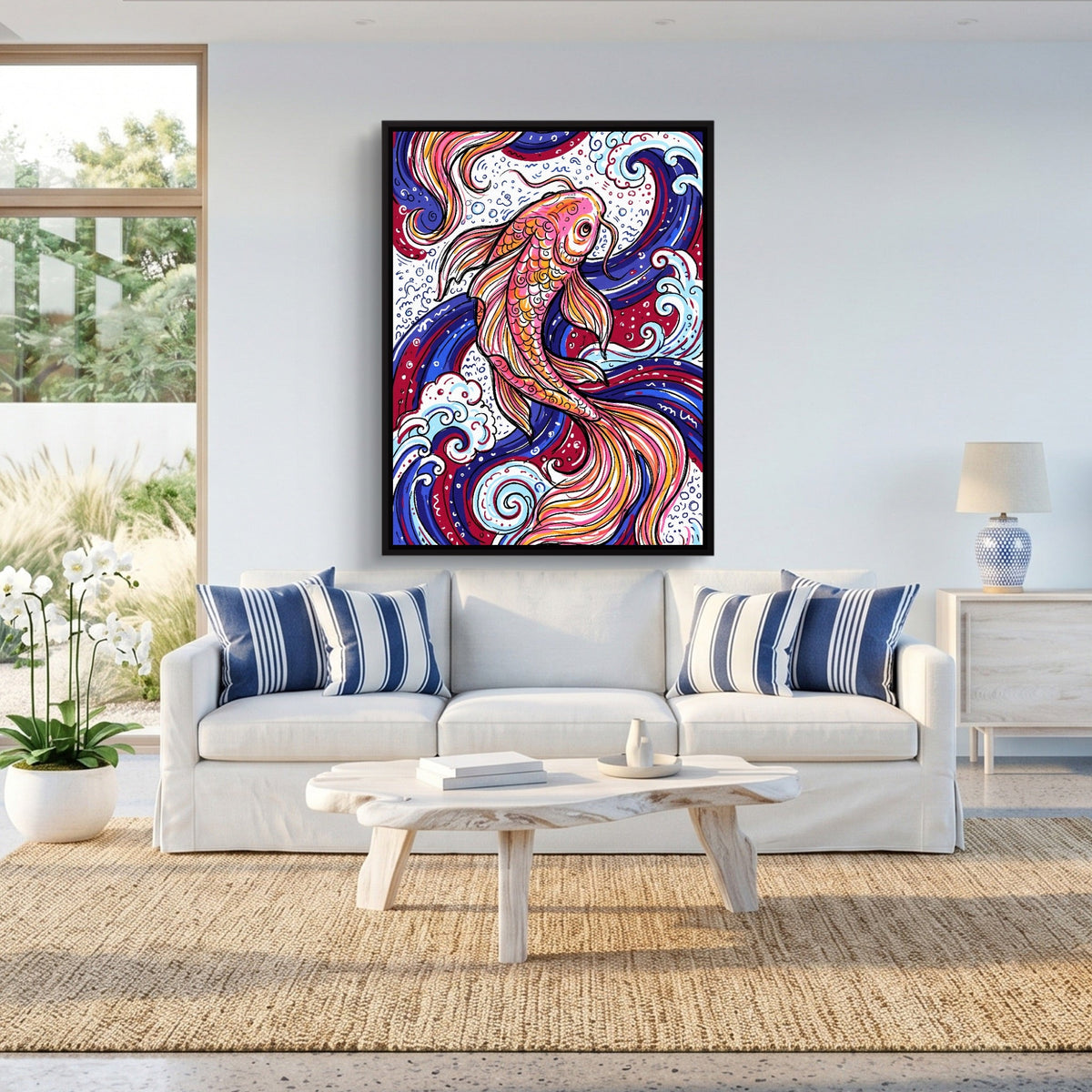 Koi Swirl - Luxury Wall Art