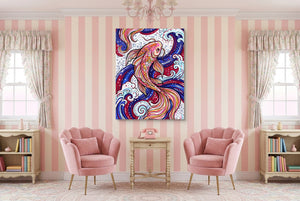 Koi Swirl - Luxury Wall Art