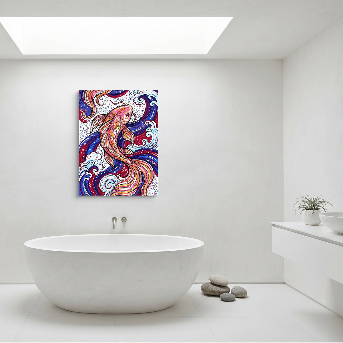 Koi Swirl - Luxury Wall Art