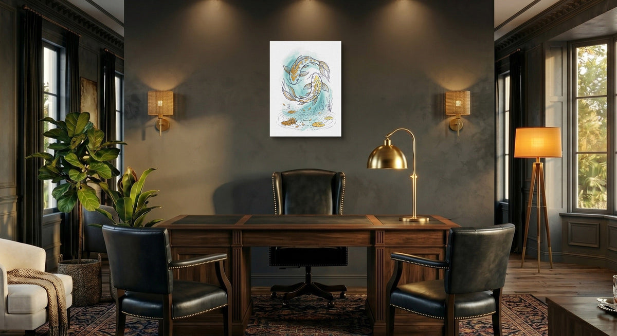 Koi Yin-Yang - Luxury Wall Art
