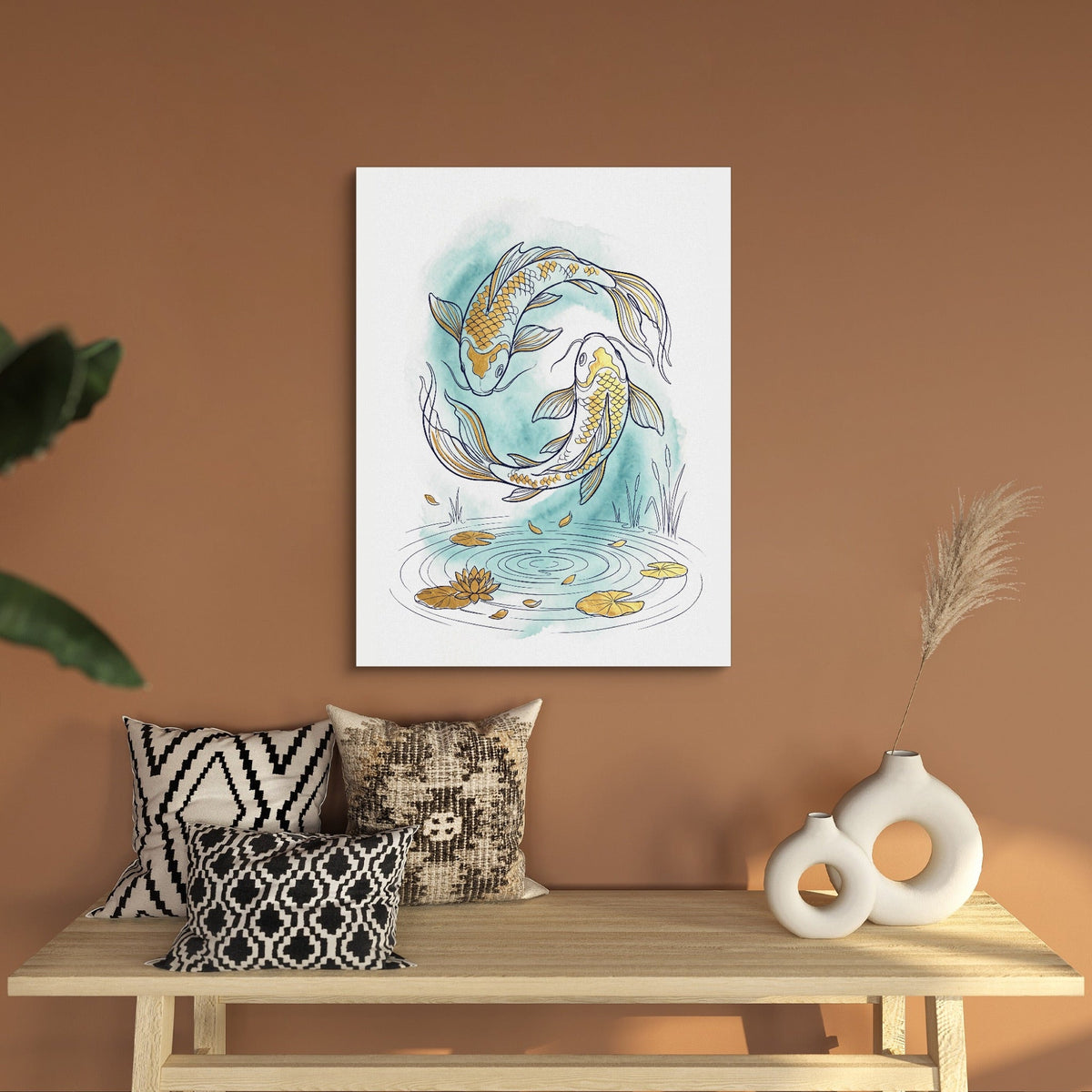 Koi Yin-Yang - Luxury Wall Art