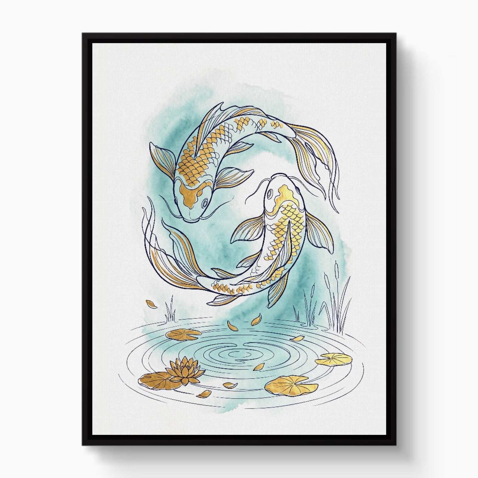 Koi Yin-Yang - Luxury Wall Art