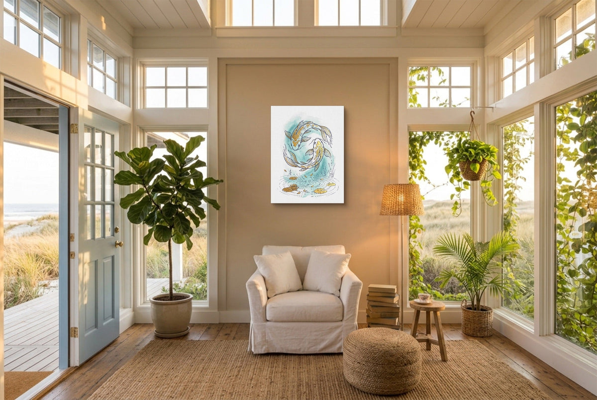 Koi Yin-Yang - Luxury Wall Art