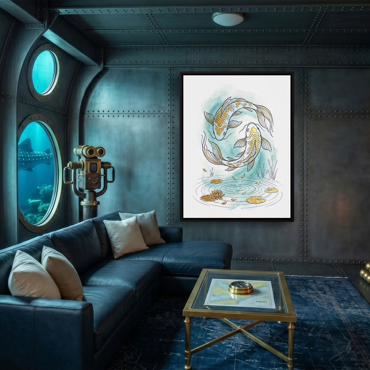 Koi Yin-Yang - Luxury Wall Art