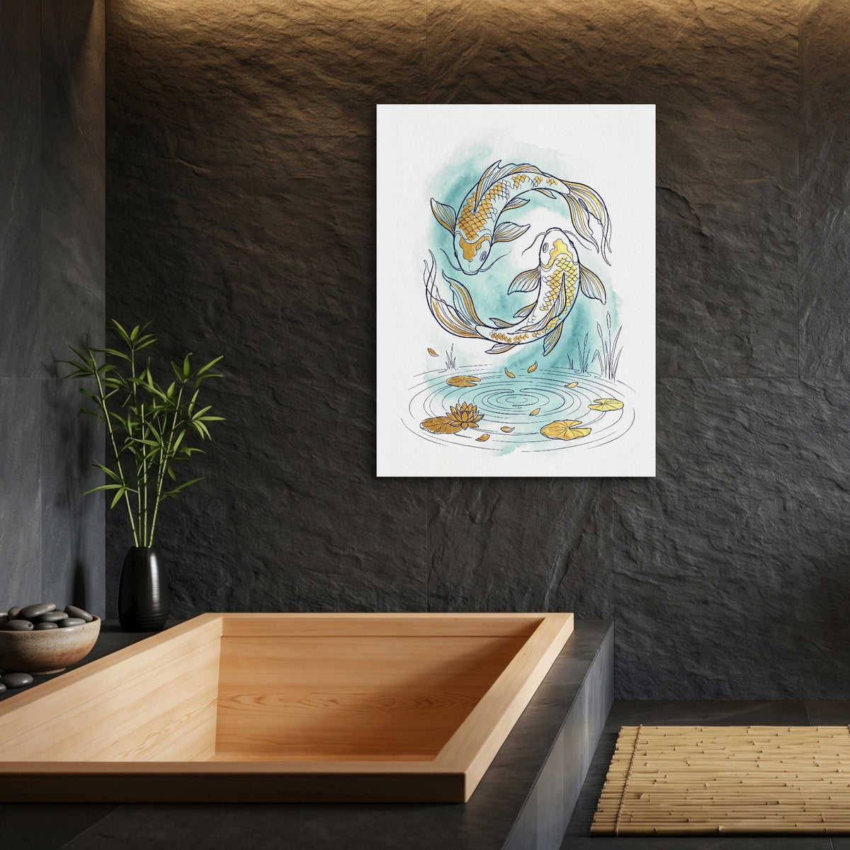 Koi Yin-Yang - Luxury Wall Art