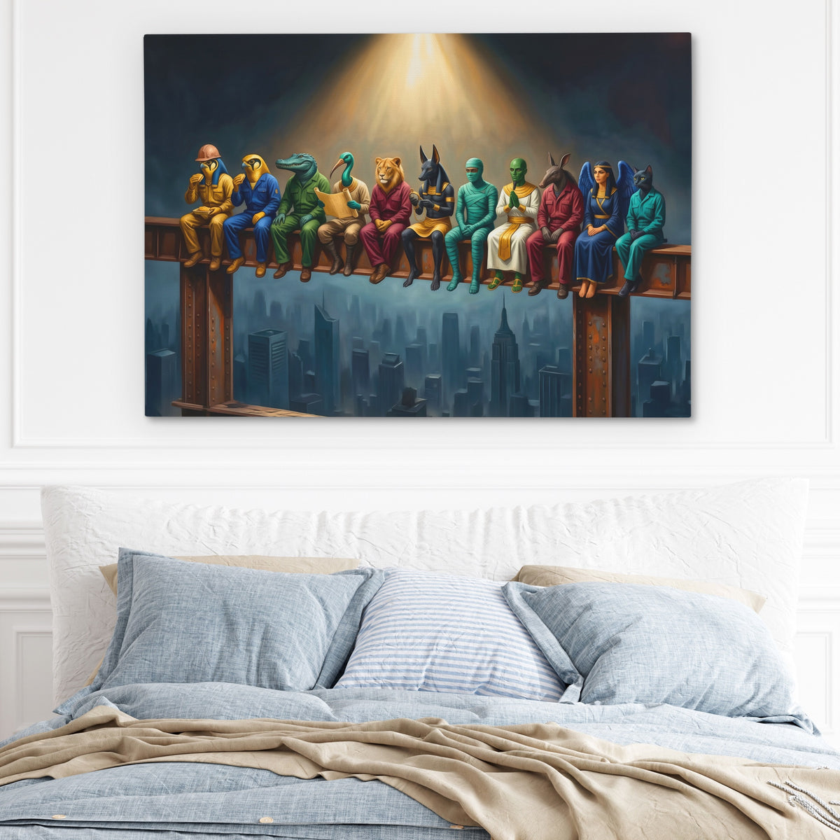 Laborers Golden Hour — Laborers Golden Hour Light Blue Bed 146