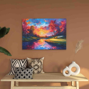 Lakeside Golf Course - Luxury Wall Art