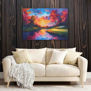 Lakeside Golf Course - Luxury Wall Art