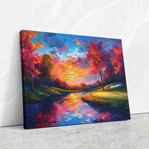 Lakeside Golf Course - Luxury Wall Art