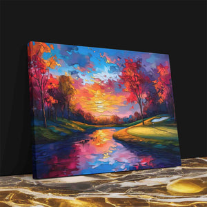 Lakeside Golf Course - Luxury Wall Art