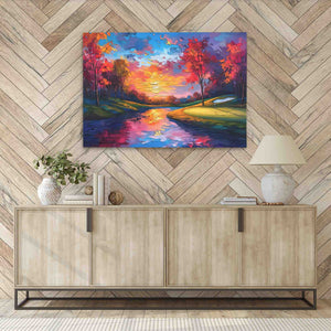 Lakeside Golf Course - Luxury Wall Art