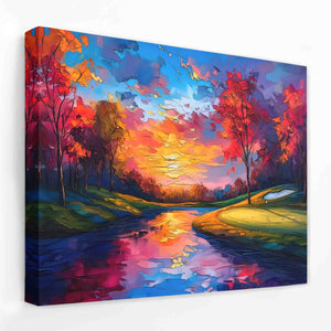 Lakeside Golf Course - Luxury Wall Art