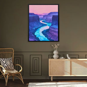 Lavender Canyon Glow - Luxury Wall Art