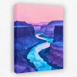 Lavender Canyon Glow - Luxury Wall Art