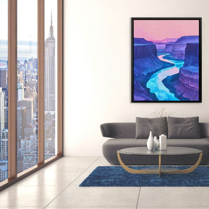 Lavender Canyon Glow - Luxury Wall Art