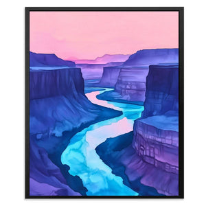 Lavender Canyon Glow - Luxury Wall Art