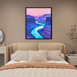 Lavender Canyon Glow - Luxury Wall Art
