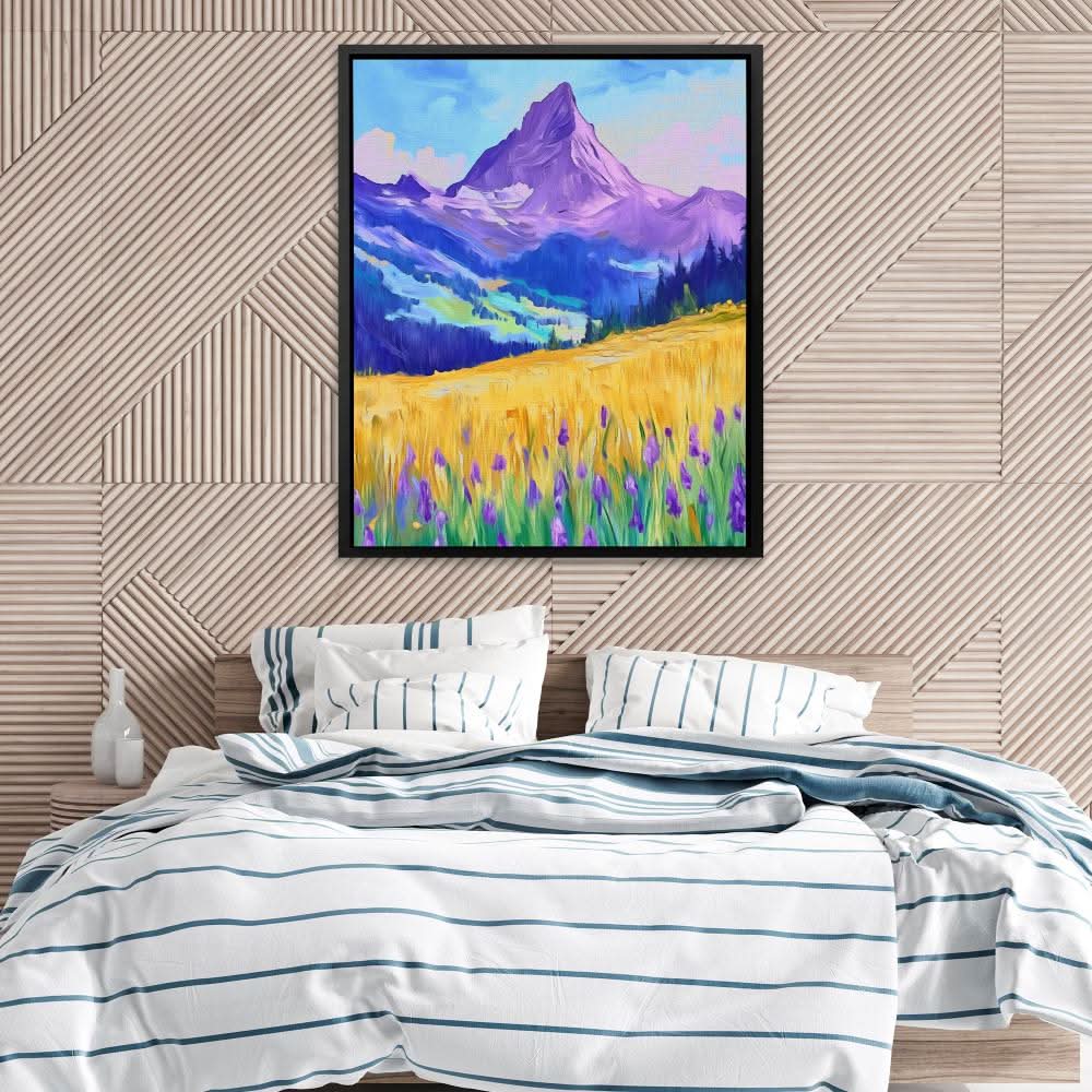 Lavender Mountain Fields - Luxury Wall Art