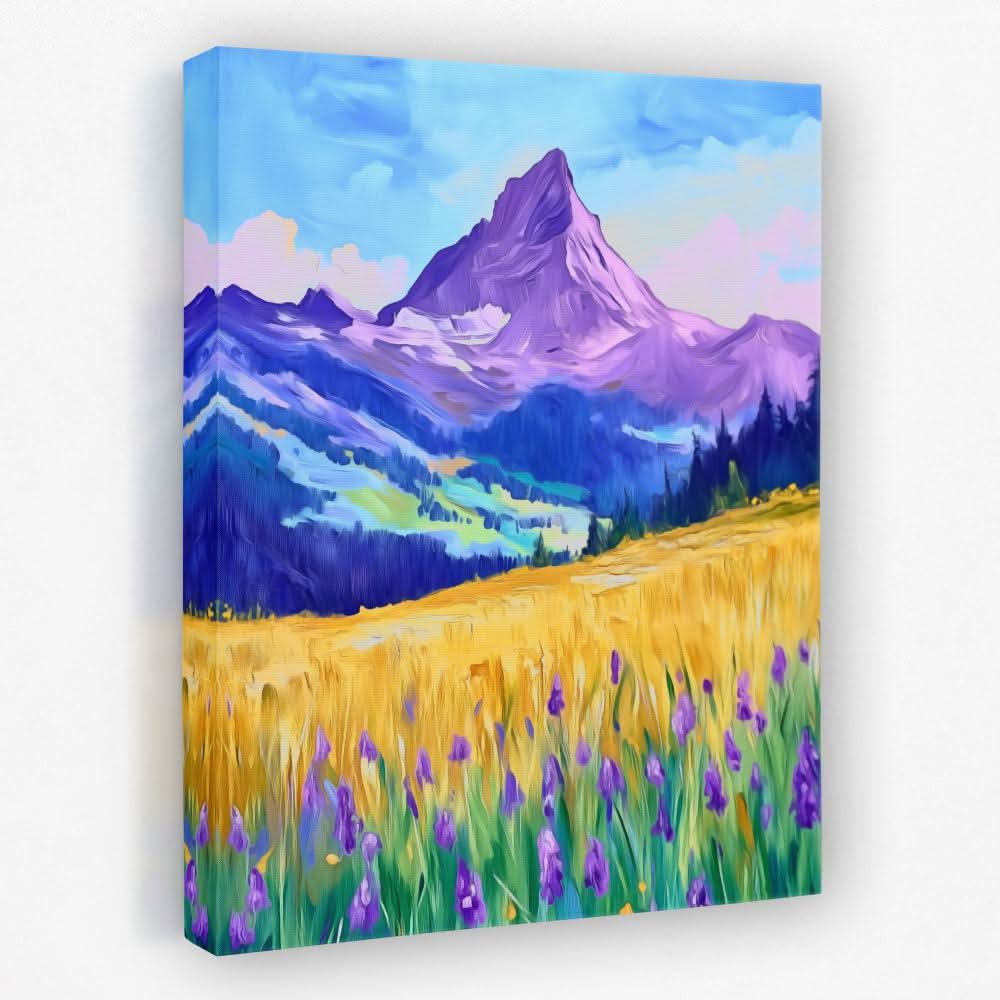 Lavender Mountain Fields - Luxury Wall Art