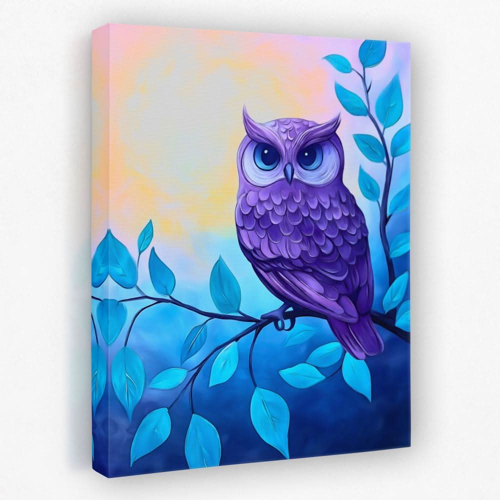 Lavender Watcher - Animals Canvas Wall Art