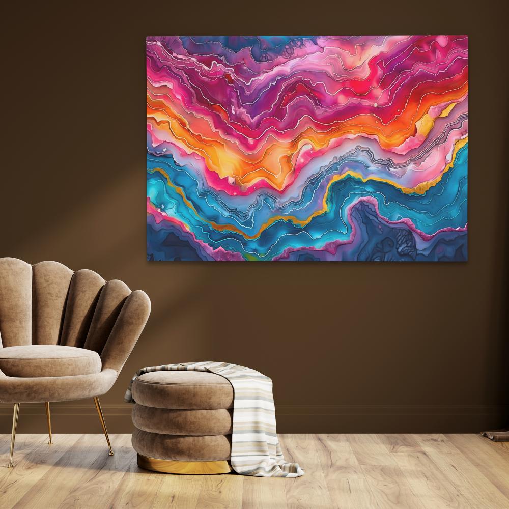 Layers of Vibrancy - Luxury Wall Art