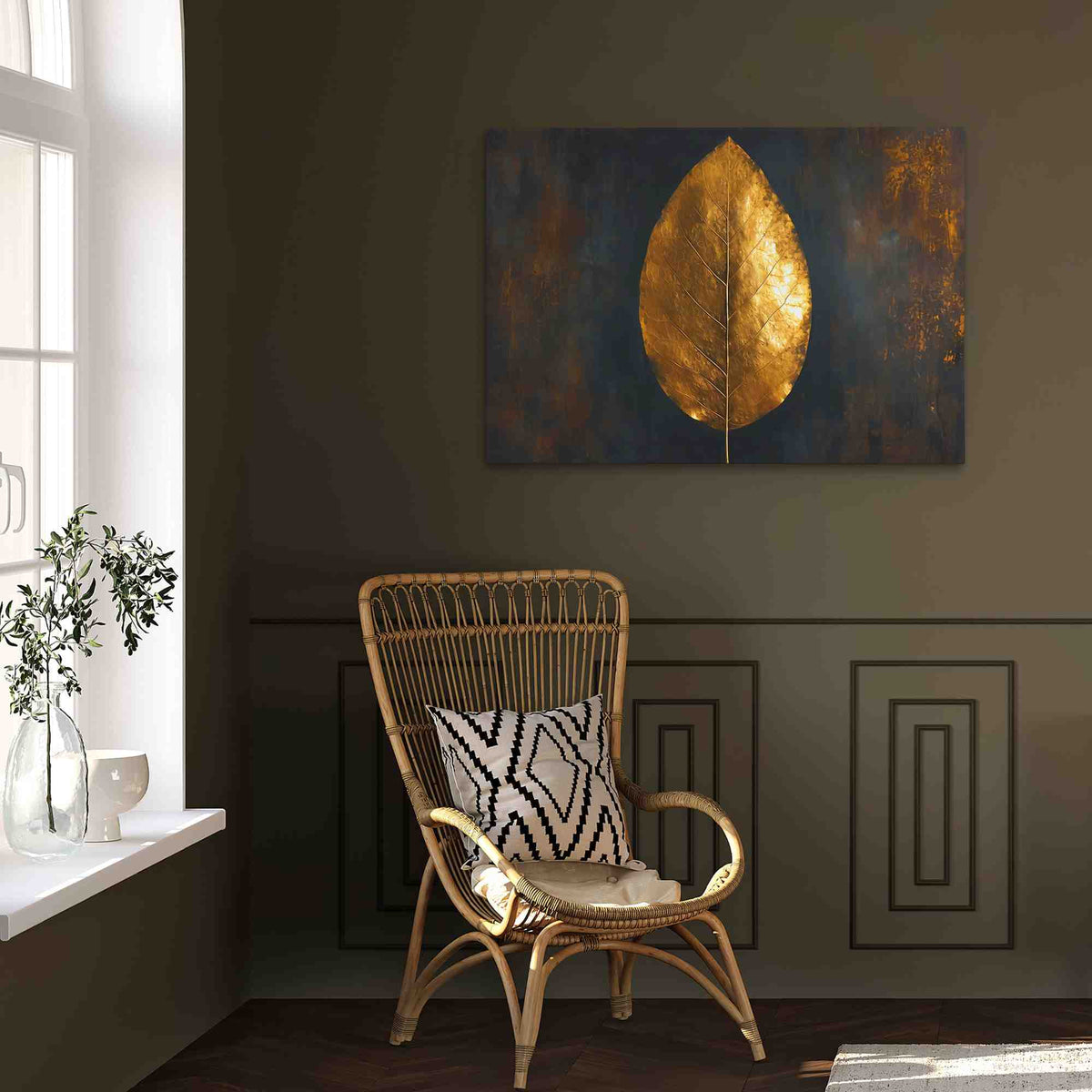 Leaf of Gold - Luxury Wall Art