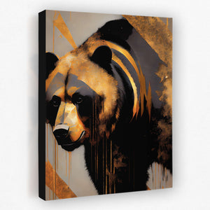 Leaning Brown Bear - Luxury Wall Art