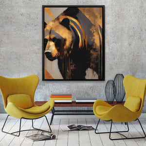 Leaning Brown Bear - Luxury Wall Art