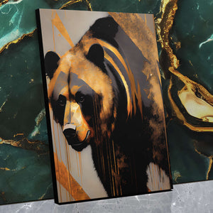 Leaning Brown Bear - Luxury Wall Art