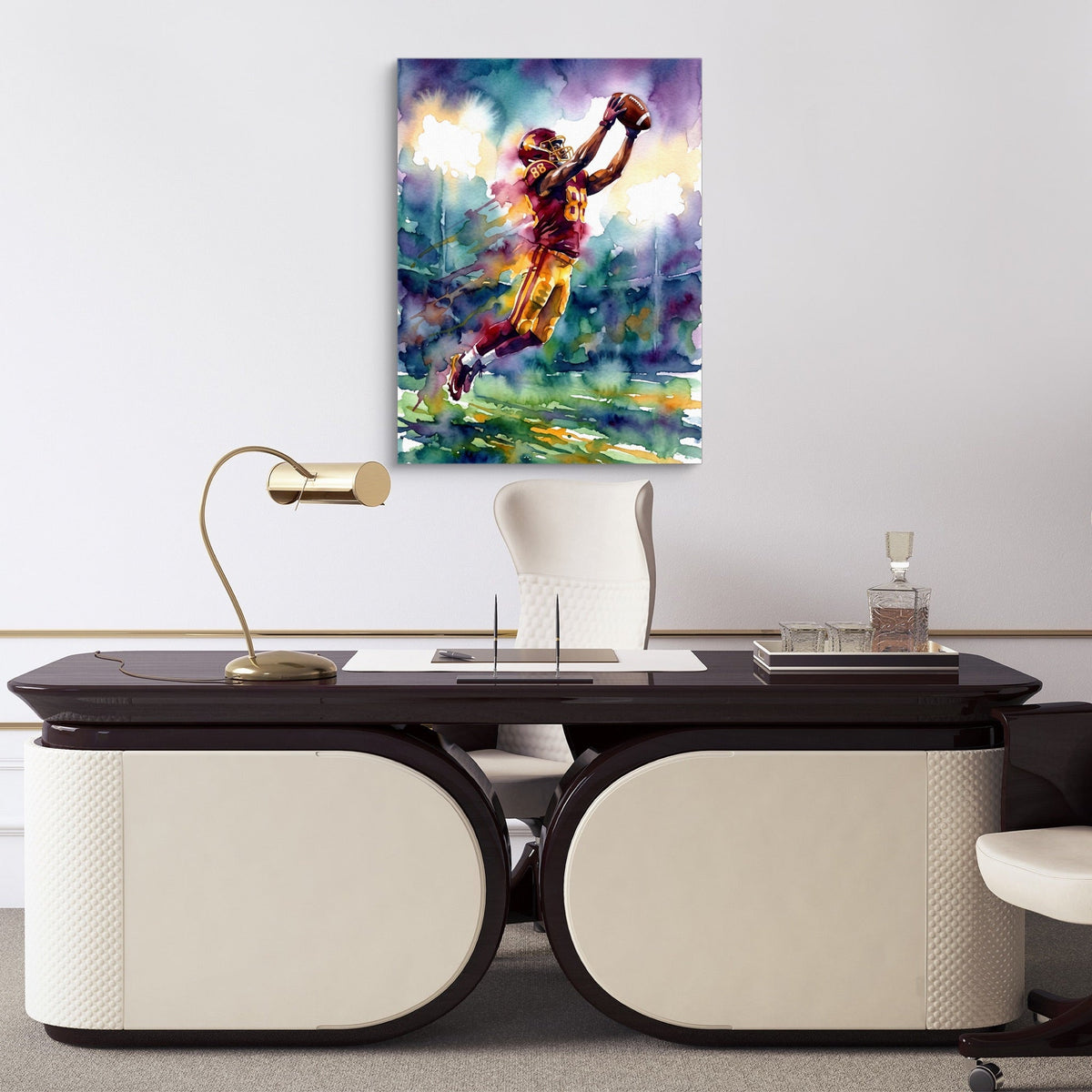Leaping Receiver - Luxury Wall Art