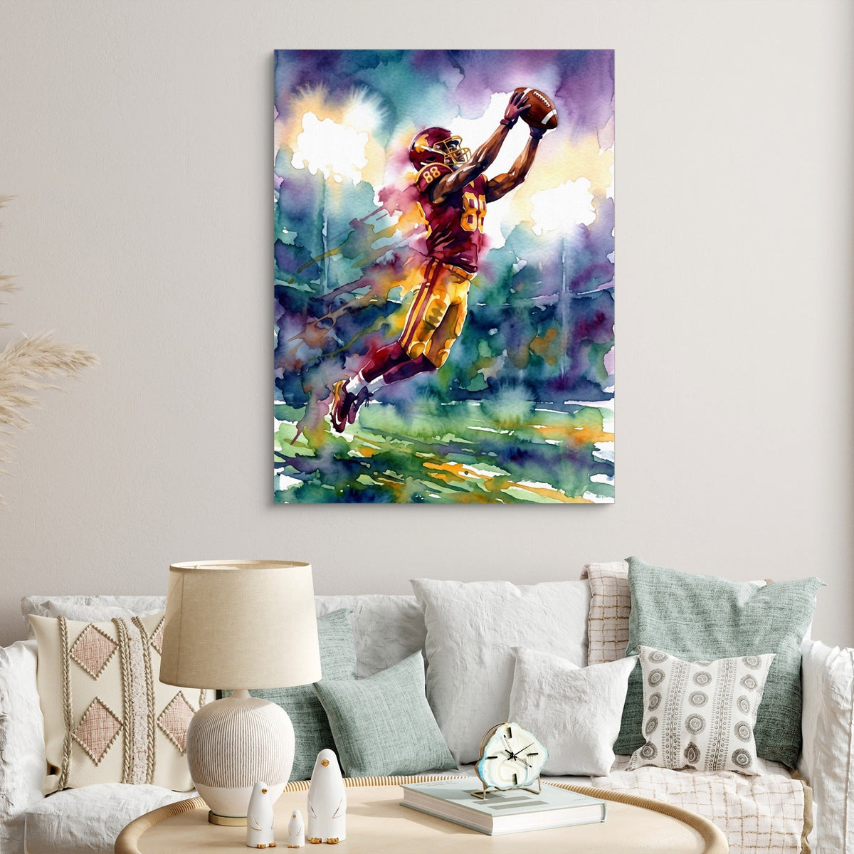 Leaping Receiver - Luxury Wall Art