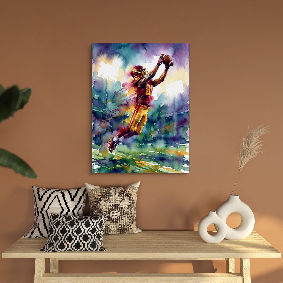 Leaping Receiver - Luxury Wall Art