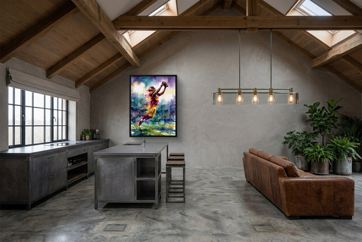 Leaping Receiver - Luxury Wall Art