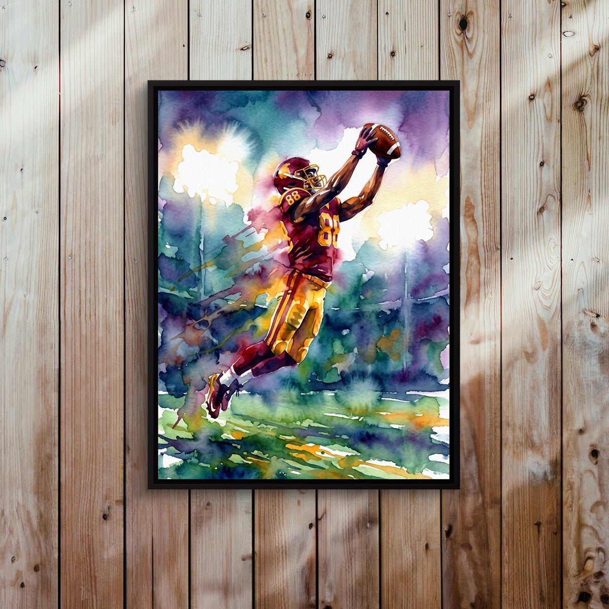 Leaping Receiver - Luxury Wall Art