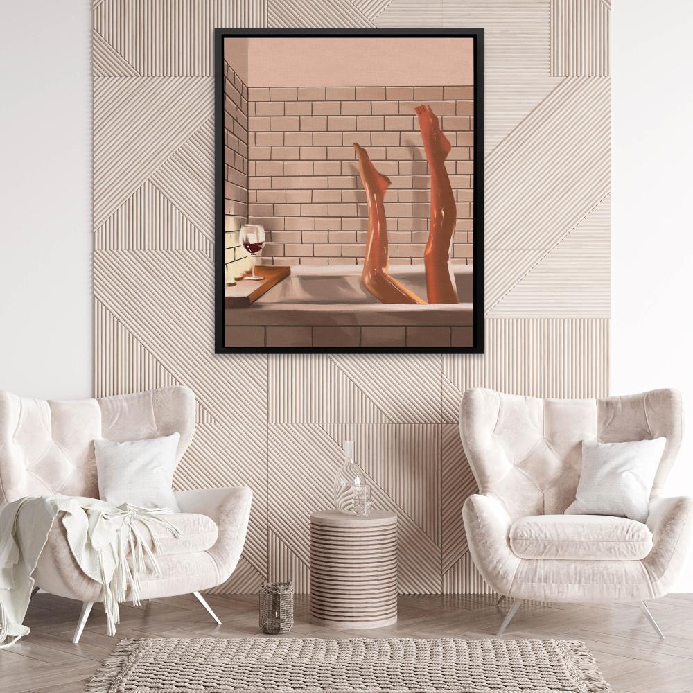 Legs in a Bath - Luxury Wall Art