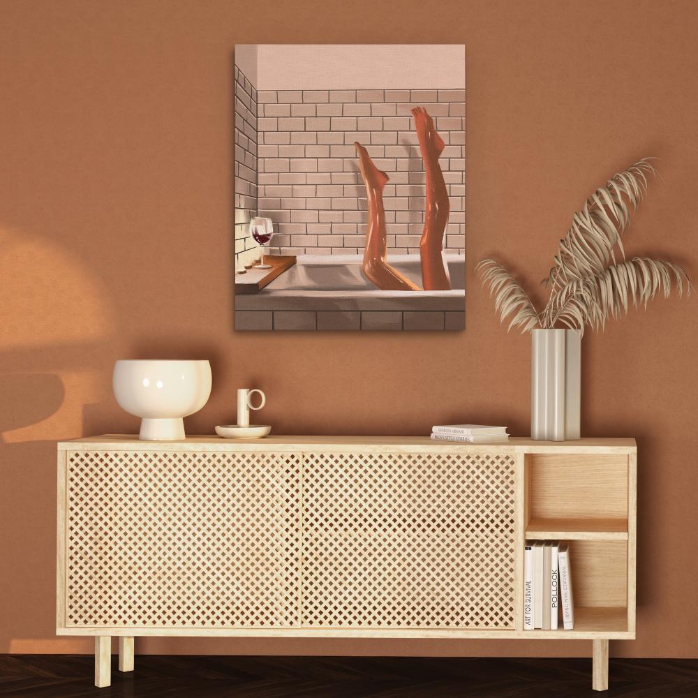 Legs in a Bath - Luxury Wall Art