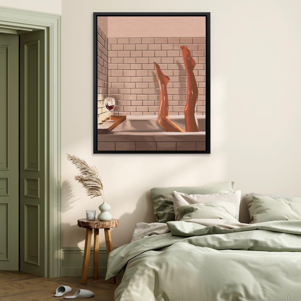 Legs in a Bath - Luxury Wall Art