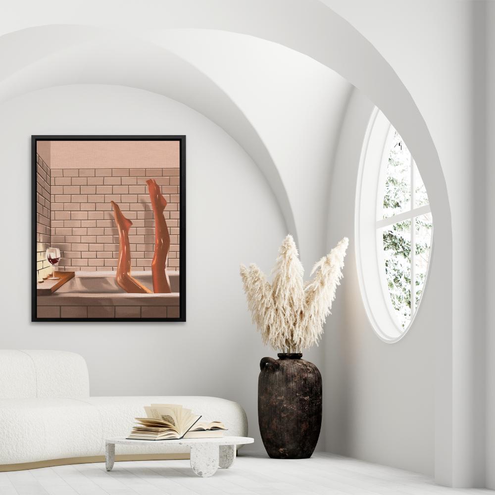 Legs in a Bath - Luxury Wall Art