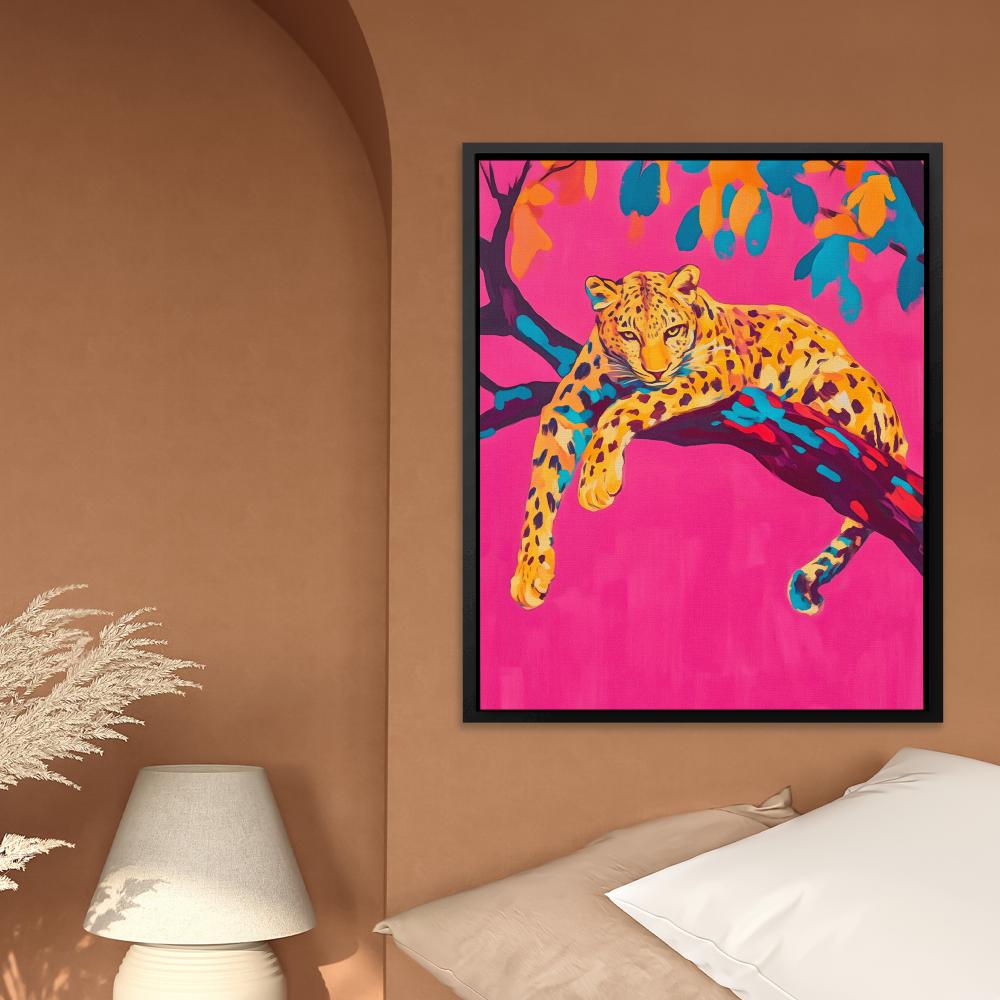 Leopard Branch Lounge - Luxury Wall Art