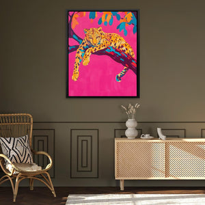 Leopard Branch Lounge - Luxury Wall Art