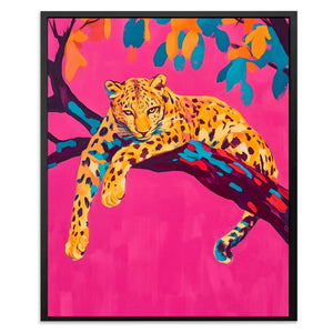 Leopard Branch Lounge - Luxury Wall Art