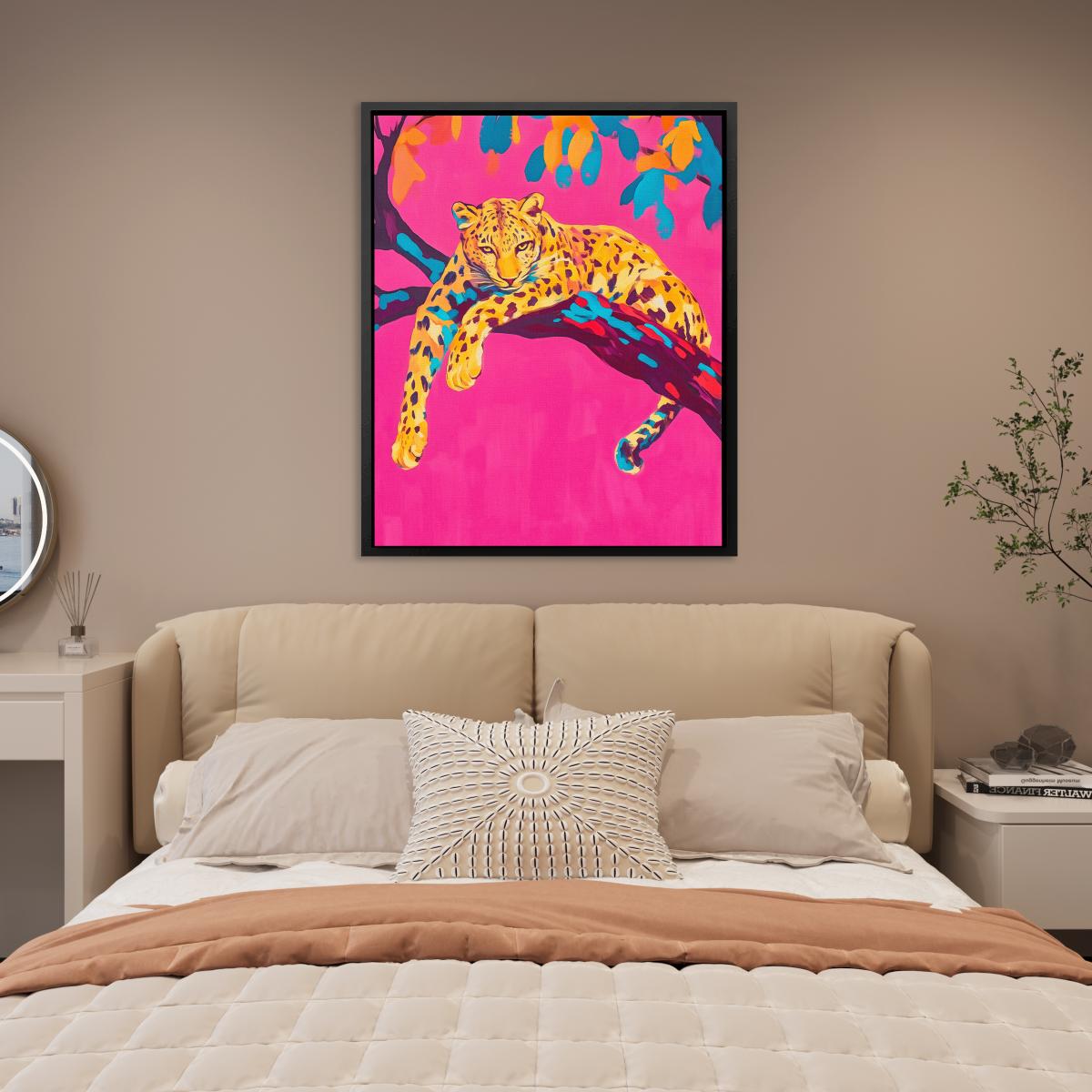 Leopard Branch Lounge - Luxury Wall Art