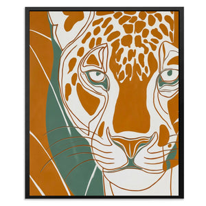 Leopard Copper Whiskers - Luxury Wall Art