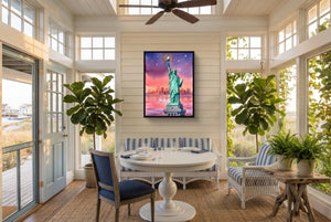 Liberty Harbor Evening Hues - Luxury Wall Art