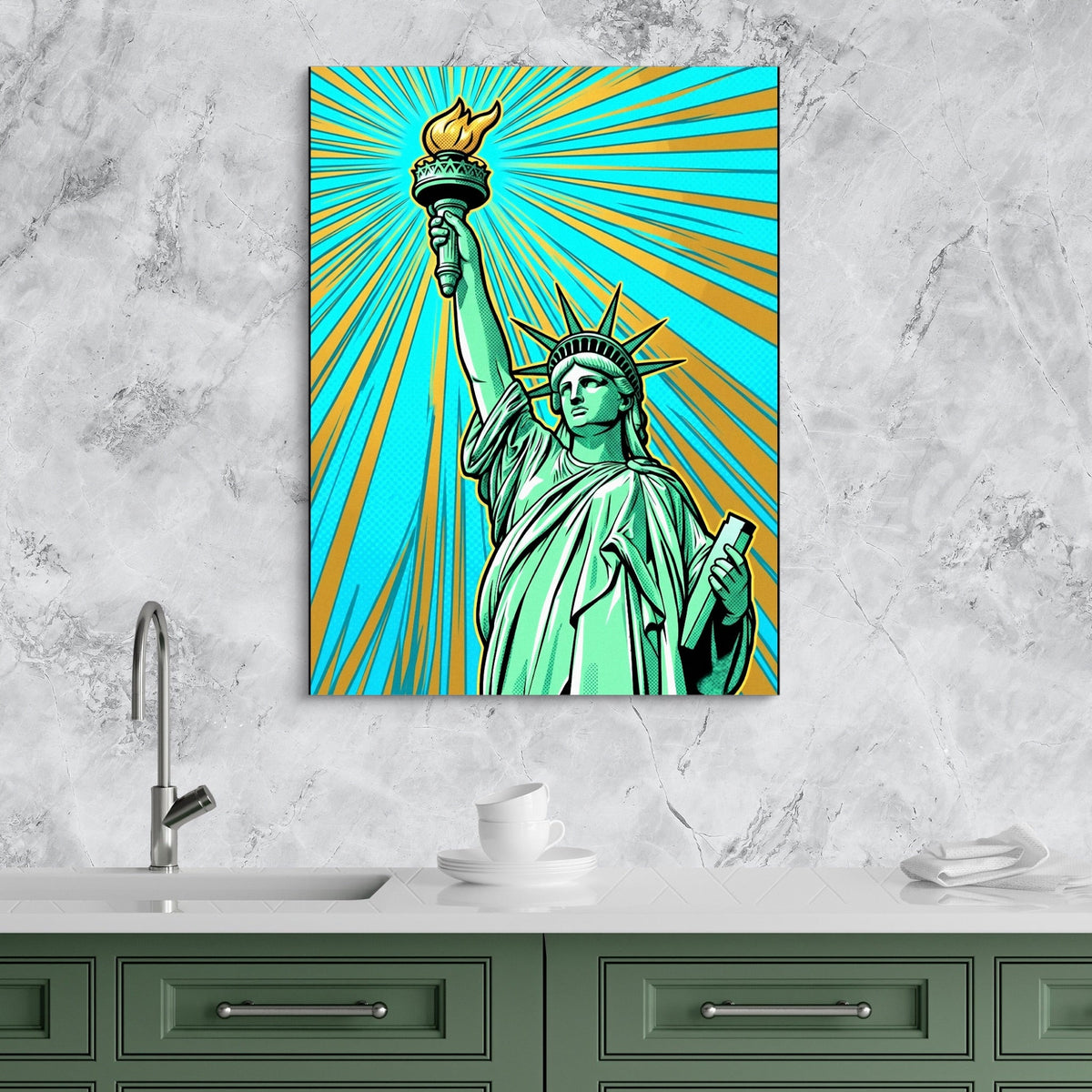 Liberty Pop Burst - Luxury Wall Art